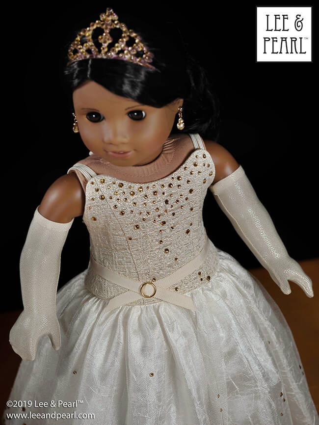 The Lee & Pearl Grand Gala Giveaway is now live! Find out how you can ENTER TO WIN this beautiful American Girl® Sonali™ doll, wearing the most beautiful Lee & Pearl outfit we've ever made. The giveaway runs through December 6, 2019, with no purchase necessary — so don’t miss out! Check out our latest newsletter for all the ways you can enter win, and for behind-the-scenes details on the construction and materials that we used to make this amazing, couture ensemble for 18 inch dolls.