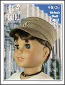 Lee & Pearl PDF patterns for dolls — Pattern 1006: Patrol Cap for 18 Inch Dolls