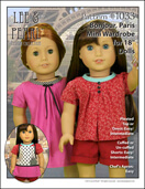 Lee & Pearl PDF patterns for dolls — Pattern 1033: Bonjour Paris Wardrobe for 18 inch American Girl dolls