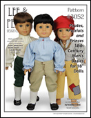 Pattern #3052: Pirates, Patriots and Princes 18th Century Men's Basics for 18" Dolls