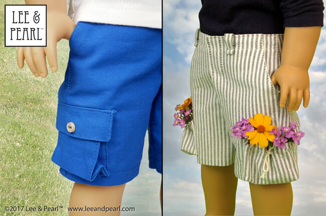 Are you SEW ready for summer? The skies are blue, the breezes are balmy and the promise of long summer days has become tantalizingly real. It's time to get your summer doll sewing plans in order with these great patterns for dresses, tops, shorts, hats and SWIMSUITS from Lee & Pearl. Check out our summer idea book for 18 inch American Girl® dolls — and 16 inch A Girl for All Time® and 14 1/2 inch WellieWishers® and similar dolls, as well!