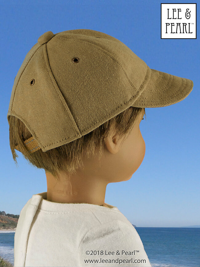 Want to make a truly unique stocking stuffer? Try a Lee & Pearl hat pattern for dolls! Here’s Pattern 1008: Classic Ball Cap and Big Fat Trucker Hat for 18 Inch dolls, like our American Girl doll. Find this just-like-the-real-thing pattern in the Lee & Pearl Etsy store at https://www.etsy.com/listing/184380608/lp-pattern-1008-classic-ball-cap-and-big