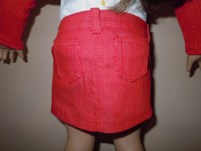 Made with Lee & Pearl Pattern #1041: Slim Skirts — Denim and Pencil Skirts for 18" Dolls