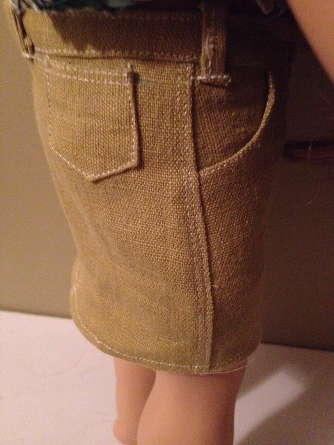 Made with Lee & Pearl Pattern #1041: Slim Skirts — Denim and Pencil Skirts for 18" Dolls