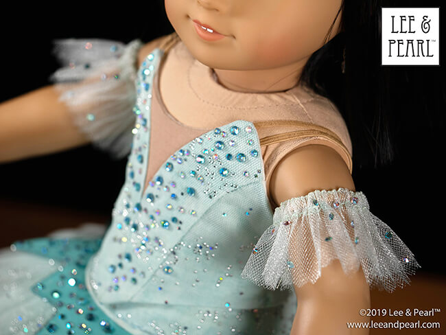 We are thrilled to announce the release of Lee & Pearl Pattern 1074: Mix-and-Match Ballet Costume Accessories — Tutu Plates, Sleeve Ruffles and Sleeve Puffs for 18 Inch American Girl dolls. This versatile pattern is the perfect complement to our popular Ballet Performance patterns, and the perfect way to accessorize your doll’s dance costumes — even purchased tutus!