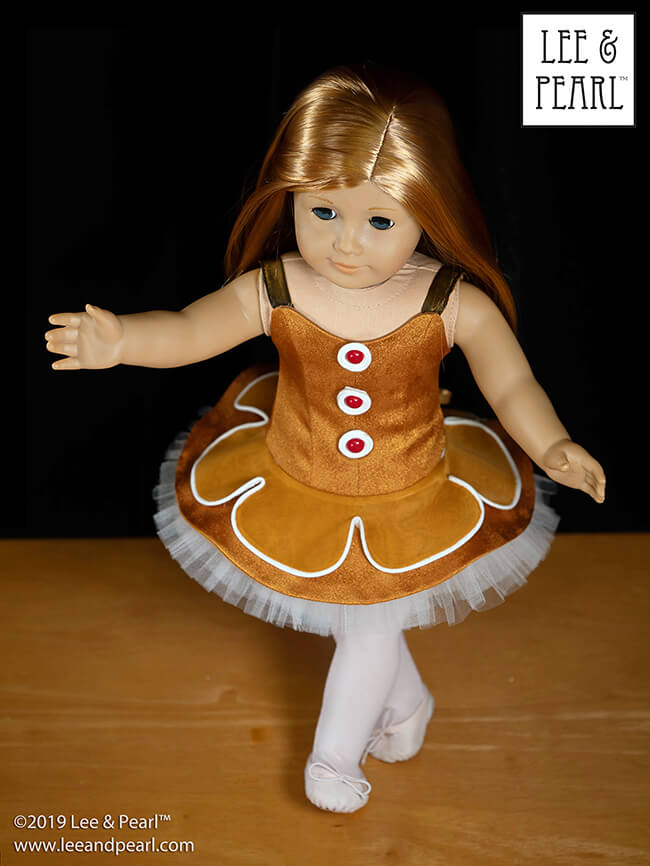 Our American Girl doll is ready for her Nutcracker debut! Our new Pattern 1076 Grand Gala Dropped Waist Ballgown with Evening Gloves and Russian Ballet Bodice with Neo-Classical Tutu for 18 inch dolls is part of our mix-and-match ballet collection. The Neo-Classical Tutu can be worn with all our other bodices, while the Russian bodice creates a uniquely seamless look with our Pattern 1073 Classical Tutu and Pattern 1074 Ballet Tutu Plates. Best of all, this pattern is ON SALE through 12/12/2019.