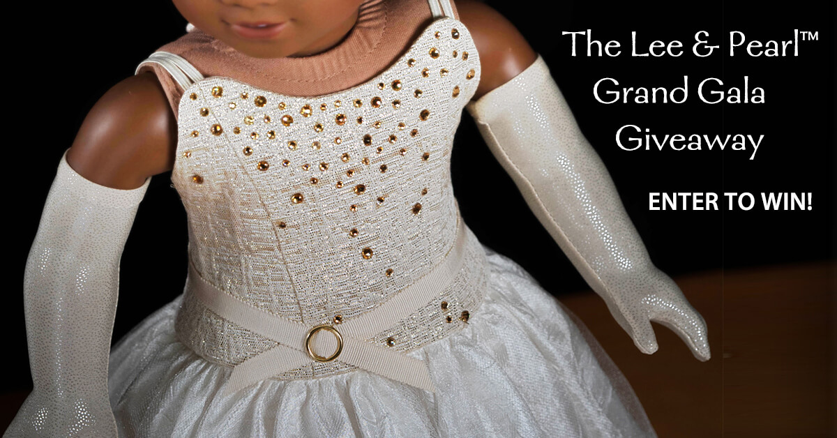 It's Cyber Week at Lee & Pearl and we have two fabric sales, a beautiful new sewing pattern for 18 inch dolls, and a GRAND GALA DOLL GIVEAWAY with lots of chances to enter and no purchase necessary. Hurry on over — Cyber Week only lasts through Friday, December 6, 2019.