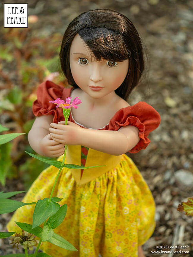 It's our 10th anniversary and we're celebrating with a STOREWIDE SALE and a NEW PATTERN release! Every year, we celebrate the Lee & Pearl birthday with a 48-hour blowout sale on everything in our Etsy shop. This year, that includes a brand new pattern. Introducing L&P Pattern 1078: Village Dance Peasant Style Ballet Bodice with Faux Corset, Puff Sleeves and Detachable Apron for 18 Inch, 16 Inch and 14 1/2 Inch Dolls!