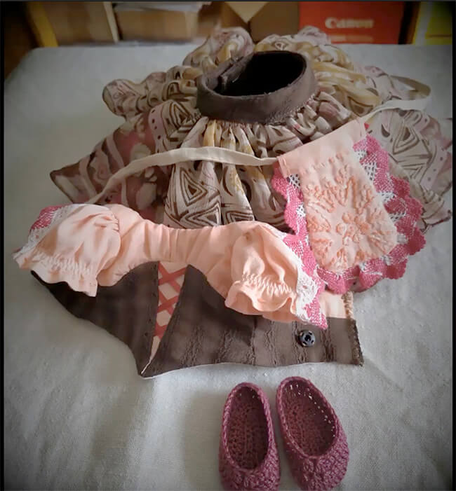 Look who's making Lee & Pearl Pattern 1078: Village Dance Peasant Style Ballet Bodice and Detachable Apron for Dolls! Within days of the pattern release, we received a glowing review that included the most wonderful photos of a doll we’d never seen before wearing the bodice with a peasant-style version of our Pattern 1072: Corps de Ballet Romantic Tutu, as well. CLICK THROUGH for more details!