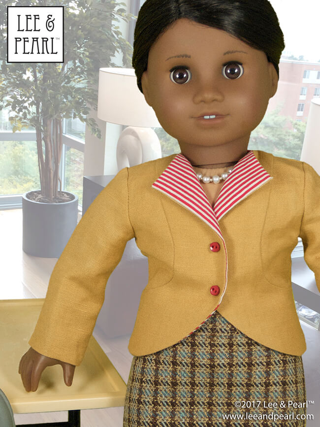 Welcome Molly McIntire® back to the world of American Girl® with 10% off Lee & Pearl patterns designed especially for her — Pattern 1943: Molly Waves Goodbye 1940s Suit, and Pattern 2021: The Glengarry Hat. We love the authentic look of these 40s-inspired patterns. We also love using the pieces in our modern girls' wardrobes! Check out our latest newsletter to see some of our favorite examples, then head on over to our Etsy shop to get the patterns ON SALE through Friday, 6/3/22.