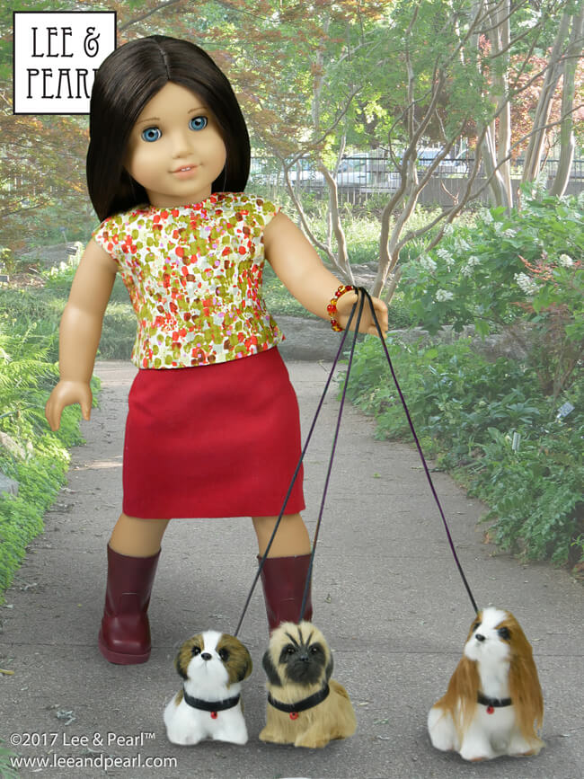 It's Day Four of Lee & Pearl Cyber Week, and we have lots of doll treats for you: a round-up of all our previous Christmas and Chanukah holiday crafts — and a reminder to check out the seasonal ornament selections for doll-scaled items like these adorable puppy dogs!