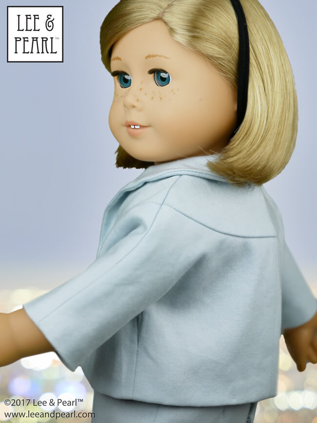 Perfect for vintage lovers! Sew up stunning 60s style for your dolls with our Pattern 1964: Darling Doris 1960s Ladies’ Suit for 18 Inch American Girl dolls. Find this gorgeous pattern in the Lee & Pearl Etsy store at https://www.etsy.com/listing/563966589/lp-1964-darling-doris-1960s-ladies-suit