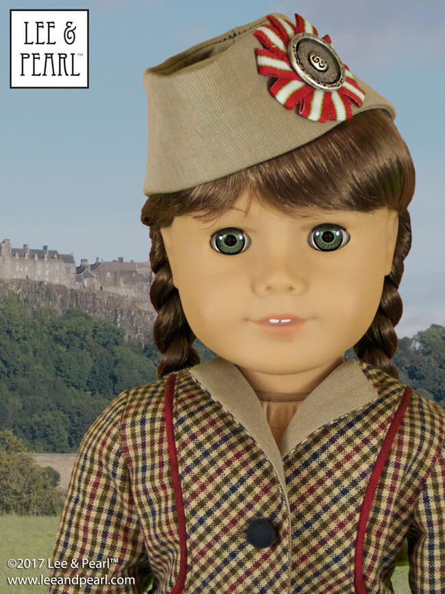Want to make a truly unique stocking stuffer? Try a Lee & Pearl hat pattern for dolls! Here’s Pattern 2021: Hollywood Hats - The Glengarry for 18 Inch dolls, like our American Girl doll. Find this jaunty vintage cap pattern, which includes detailed directions to make a foolproof ribbon cockade, in the Lee & Pearl Etsy store at https://www.etsy.com/listing/172926826/lp-pattern-2021-the-glengarry-hollywood