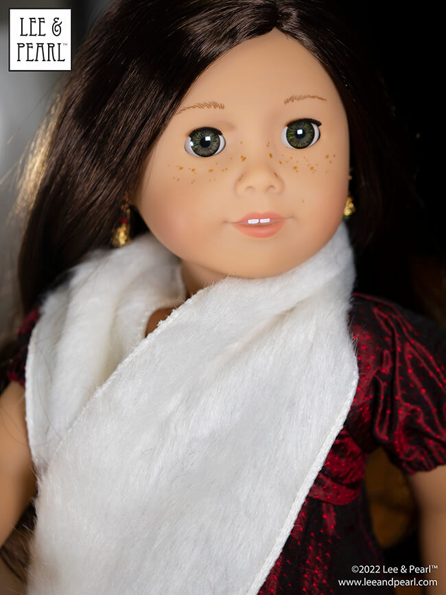 Happy supply chain crisis Christmas — the holiday that never ends. Our local craft store JUST got their Christmas delivery, and we made winter scarves for dolls with the clearance ribbons! Then check out a SNEAK PEEK of our coming-very-soon Pattern 1055: Skating Dresses for 14 1/2 inch WellieWishers and similar dolls...