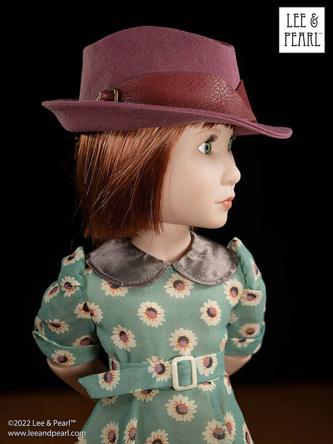 Introducing our new FREE pattern for mailing list subscribers — Lee & Pearl Pattern 2023: The Fedora Hat for 18", 16" and 14 1/2" Dolls. For this pattern, our designer reimagined iconic molded hat elements as flat pattern shapes and seams. 

That's right — this is an entirely SEWN hat. And it's sized to fit all three of our favorite dolls: American Girl, A Girl for All Time and WellieWishers and similar dolls.

Join the Lee & Pearl mailing list at www.leeandpearl.com and get this pattern as our exclusive FREE gift!