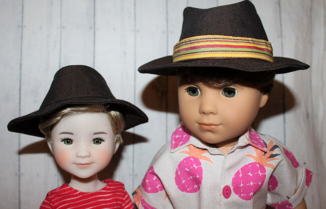 Look Who’s Making … Lee & Pearl Pattern 2023: The Fedora Hat for Dolls! We’re so excited about all the wonderful hats our friends are making for their dolls using this pattern — our current exclusive pattern for L&P mailing list subscribers. Want your own copy of this unique, versatile pattern? Join the Lee & Pearl mailing list at www.leeandpearl.com to get Pattern 2023 as our FREE gift!