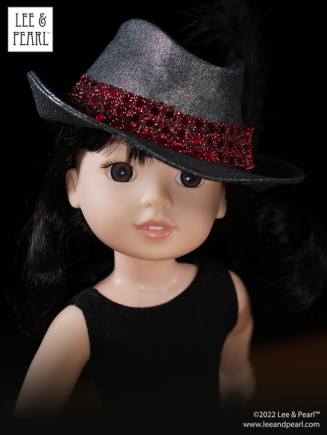 Introducing our new FREE pattern for mailing list subscribers — Lee & Pearl Pattern 2023: The Fedora Hat for 18", 16" and 14 1/2" Dolls. For this pattern, our designer reimagined iconic molded hat elements as flat pattern shapes and seams. 

That's right — this is an entirely SEWN hat. And it's sized to fit all three of our favorite dolls: American Girl, A Girl for All Time and WellieWishers and similar dolls.

Join the Lee & Pearl mailing list at www.leeandpearl.com and get this pattern as our exclusive FREE gift!