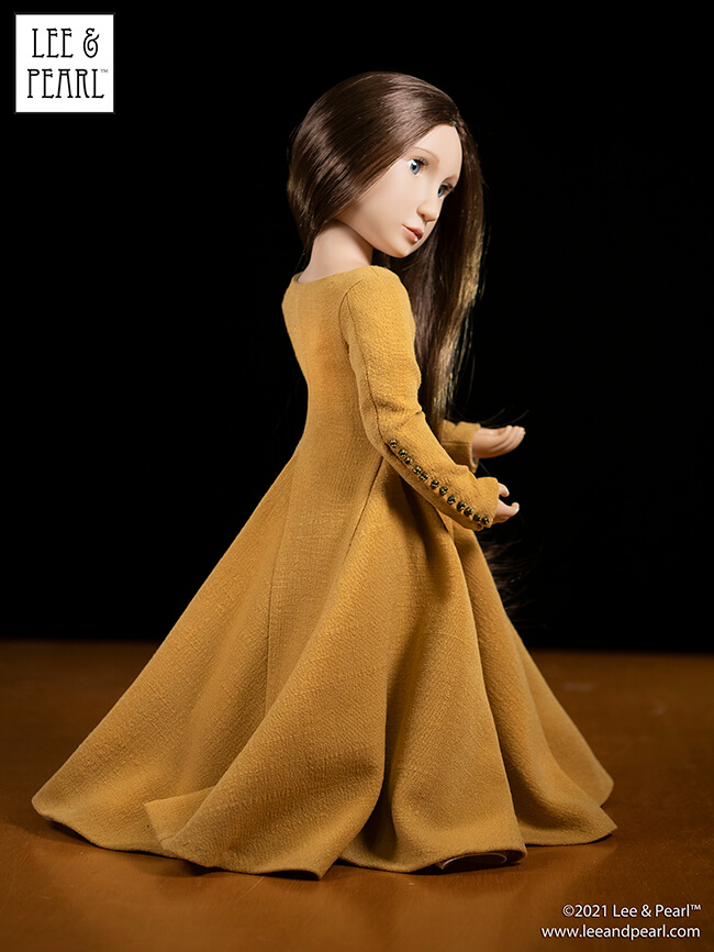 Introducing Pattern 3001: A Late Medieval Lady's Wardrobe, now available in the Lee & Pearl Etsy store for 16 inch A Girl for All Time dolls. Wearing her SHIFT, fully lined KIRTLE and semi-circular MANTLE, your doll will make a perfect medieval maiden. Along with patterns and photo-illustrated directions, the PDF package includes a historical section on the era, the garments, the fabrics, the colors, the embellishments and the people. It’s the ideal entry to the world of medieval Europe!