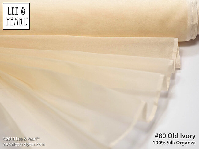 Over 100 shades of beautiful, shimmering 100% SILK ORGANZA are currently ON SALE in the Lee & Pearl Etsy store at 20% off our regular, near-wholesale prices. Don’t miss out — this sale runs through Cyber Week only, ending at midnight on Friday, December 6, 2019.