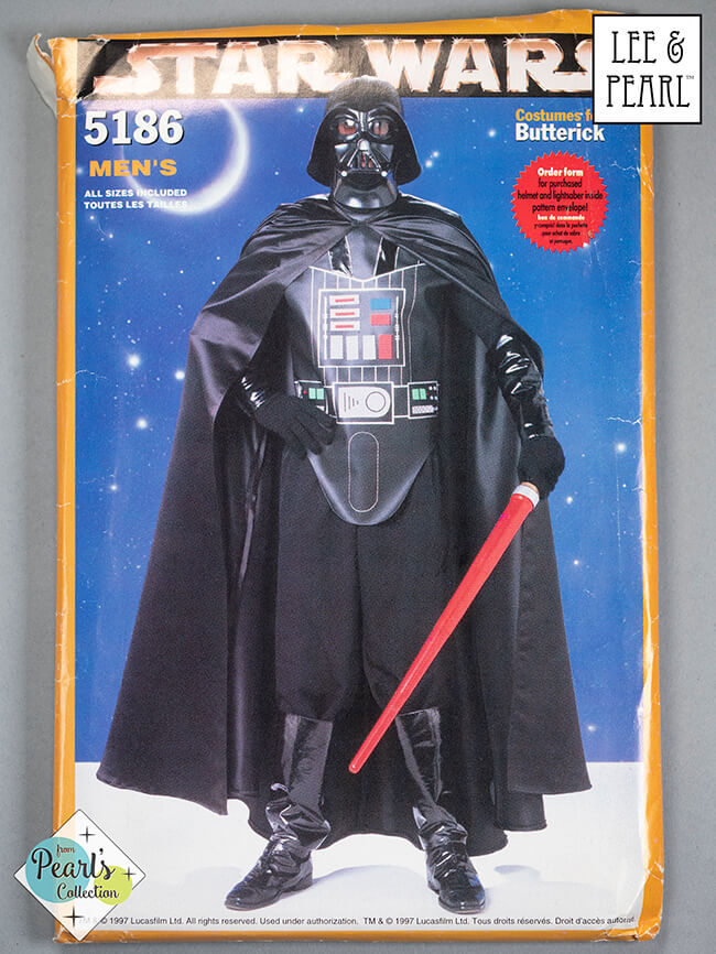 Happy Halloween! Butterick 5186: Star Wars Darth Vader Costume is now available in the Lee & Pearl Etsy shop!