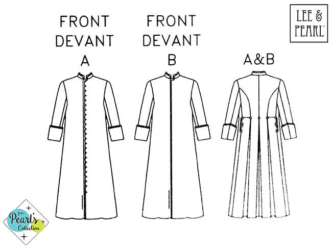 What's new in the Lee & Pearl Etsy shop? What is a banyan — and why are we offering a modern clerical cassock pattern as an example of 17th-19th century intellectual leisure wear? CLICK THROUGH to find out!