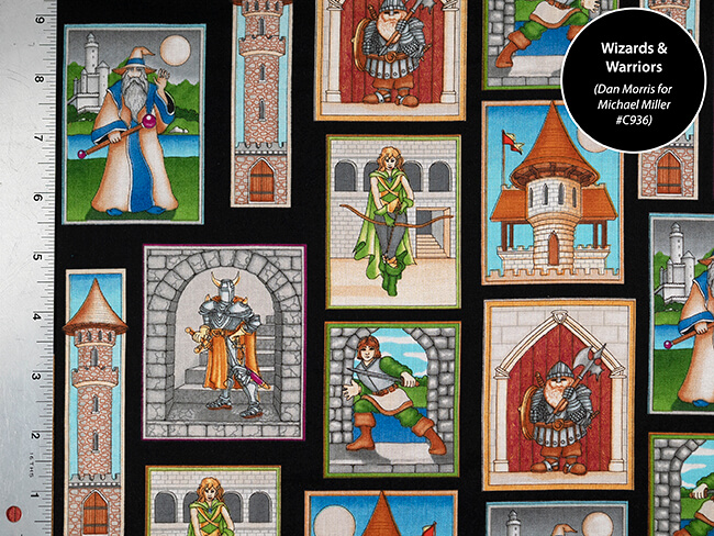 Look at all the fun cotton calico prints we just posted in the Lee & Pearl Etsy store! We've got circus prints, cowboy and cowgirl prints, Halloween and Thanksgiving prints, a vintage fire helmet print and this completely amazing Michael Miller Wizards & Warriors print. We've also put the remaining stock of our summertime Cotton Fabric Mystery Bags ON SALE at 20% off. Browse our selections and fill your Etsy shopping cart, but don’t wait too long to check out. Once a listed fabric has sold out, it's likely gone for good.