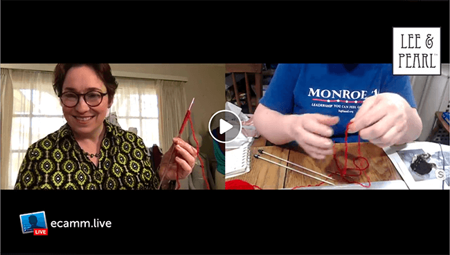 JOIN US for LUNCH WITH LEE & PEARL, a twenty minute livestream chat on the Lee & Pearl Facebook page, every day at 2pm Eastern / 1pm Central / 12pm Mountain / and 11am Pacific. We'll answer your questions and talk about everything from sewing patterns and crafts to COVID-19 epidemiology and stay-at-home survival strategies. Let's face it, we could all use a little more connection right now — please join us!