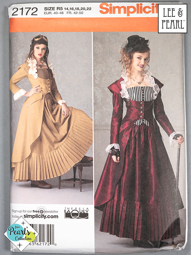 Happy Halloween! Simplicity Pattern 2172: Steampunk Victorian Walking Suit is now available in the Lee & Pearl Etsy shop!