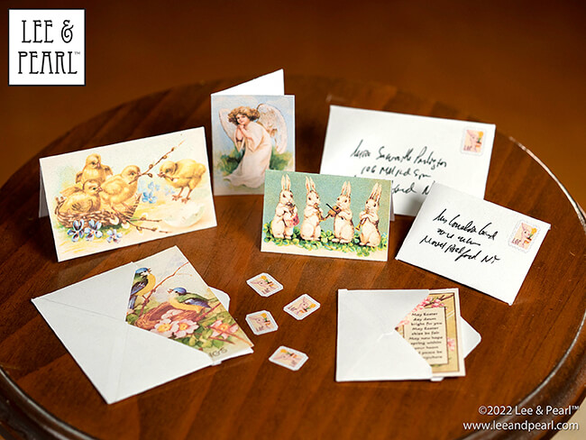Happy Easter from Lee & Pearl! Celebrate the holiday with your dolls by downloading our new FREE printable package to make your own, perfectly scaled vintage Easter cards.