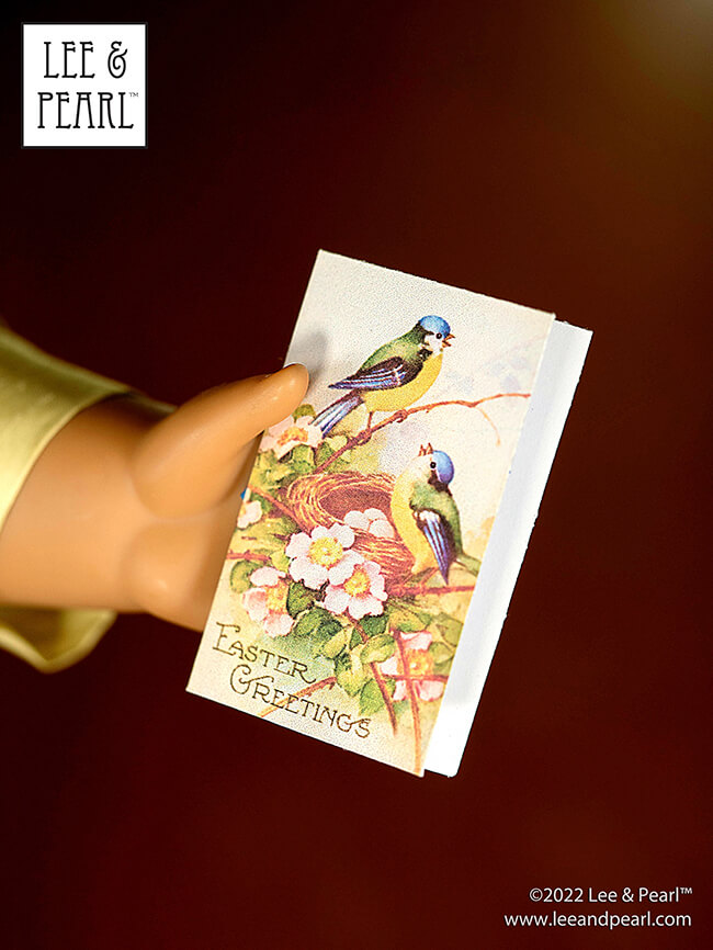 Happy Easter from Lee & Pearl! Celebrate the holiday with your dolls by downloading our new FREE printable package to make your own, perfectly scaled vintage Easter cards.