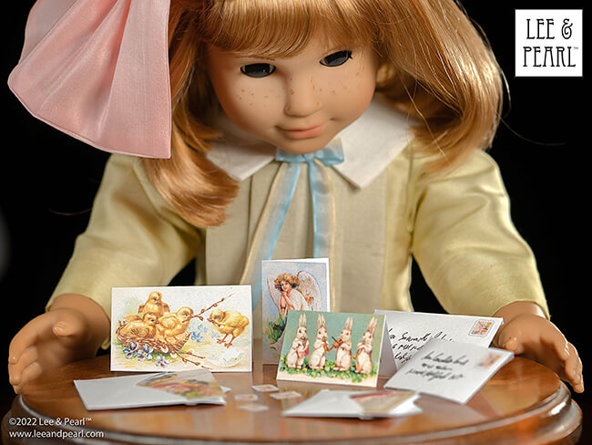 Happy Easter from Lee & Pearl! Celebrate the holiday with your dolls by downloading our new FREE printable package to make your own, perfectly scaled vintage Easter cards.