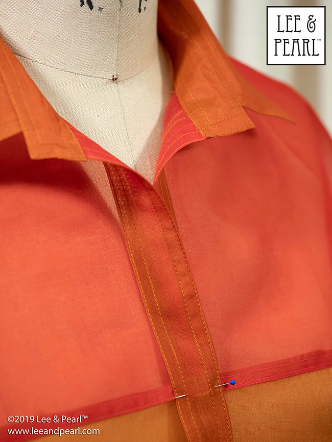 Make yourself something lovely out of our easy-to-sew silk organza. It really is as easy to work with as ordinary quilting cotton! Our pattern maker Pearl is making Vogue 1347 — a fashionable big shirt-jacket from designer CHADO Ralph Rucci — out of two colors of silk organza: no 29 Tomato and no 97 Golden Russet. What would you like to wear this holiday season made out of beautiful, shimmering silks from Lee & Pearl?