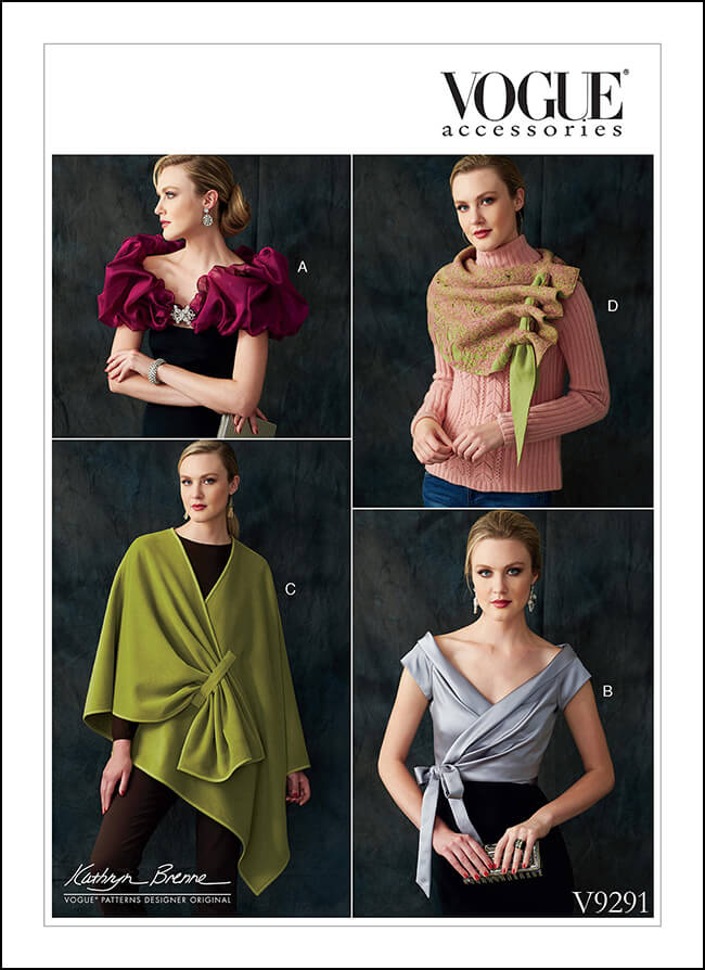 Look what we made using Vogue Pattern 9291 and beautiful, shimmering 100% SILK ORGANZA from the Lee & Pearl Etsy store! This glamorous holiday party wrap was a one-evening project using our sturdy, easy-to-sew, steam-moldable 100% silk organza. Don’t miss out — over 100 shades of silk organza are currently ON SALE for Cyber Week at 20% off through Friday, December 6, 2019.