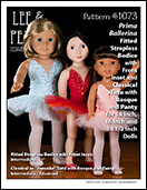 Lee & Pearl PDF patterns for dolls — Pattern 1073: Classical or Pancake Tutu and Bodice Pattern for Dolls