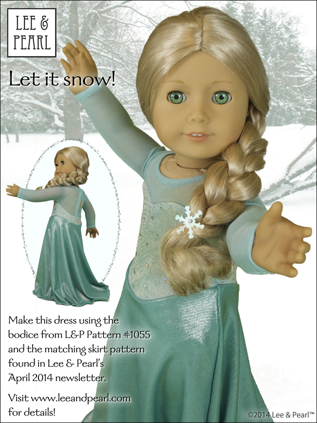 Let it Snow! Tweak the Pattern Ice Princess using Lee & Pearl Pattern 1055